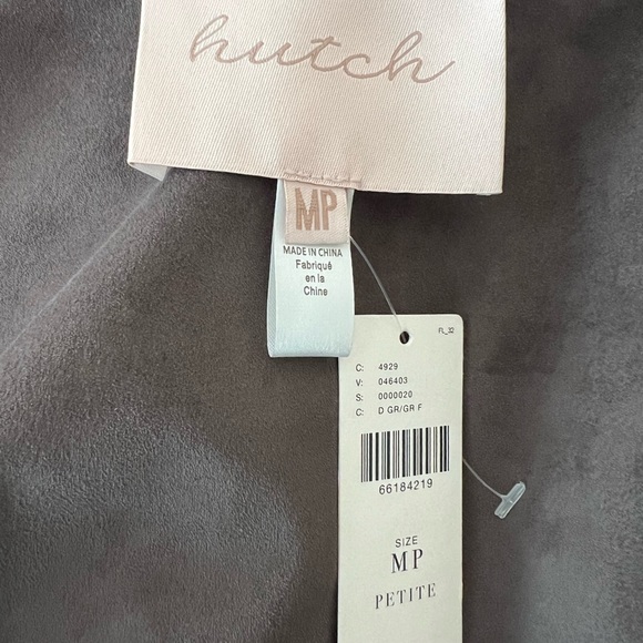 NWT Anthropologie Hutch faux suede zip crop jacket - Picture 3 of 8